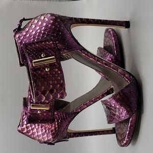 Stuart Weitzman Purple Heeled Sandals